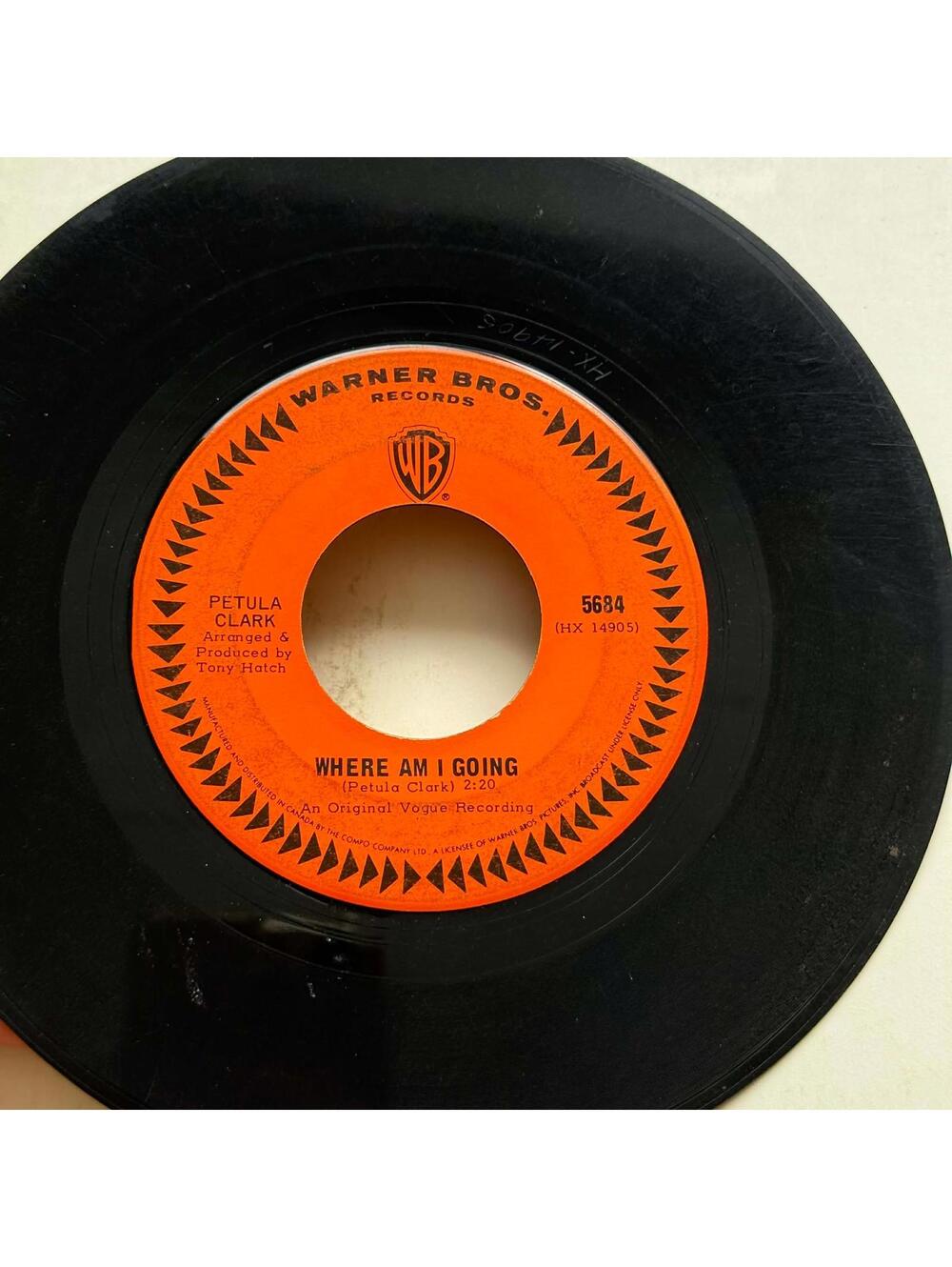 Petula Clark - My Love/Where am I Going 45rpm VG+ R30